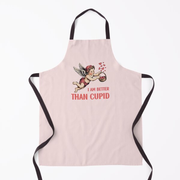 Item preview, I Am Better Than Cupid - Vintage Cupid Throwing Hearts From A Basket designed and sold by SillyDarkShop.