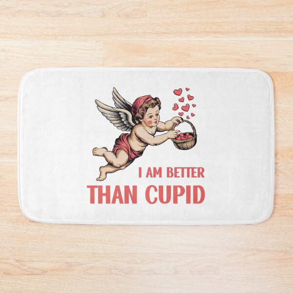 Item preview, I Am Better Than Cupid - Vintage Cupid Throwing Hearts From A Basket designed and sold by SillyDarkShop.
