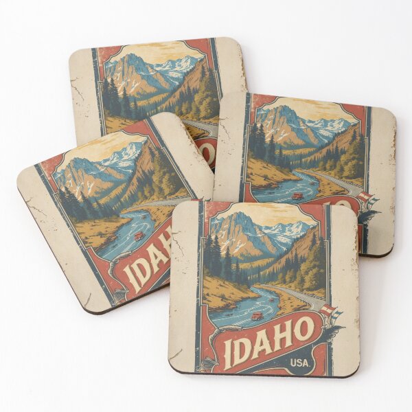 Item preview, Idaho USA Vintage Travel Retro Postcard Design designed and sold by TravelPostcardGems.
