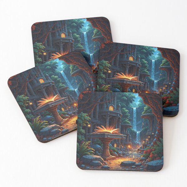 Item preview, Mystical Book of Secrets in an Ancient Sanctuary designed and sold by DafGole.