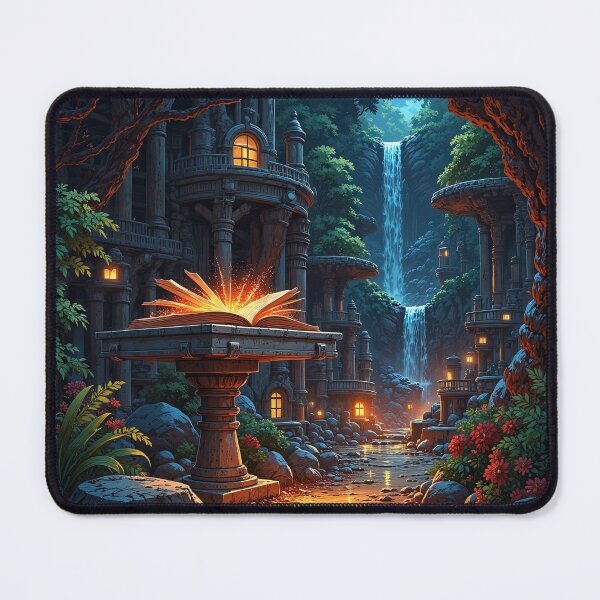 Item preview, Mystical Book of Secrets in an Ancient Sanctuary designed and sold by DafGole.