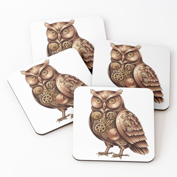 Item preview, Steampunk Owl – Intricate Mechanical Gearwork Design designed and sold by CoachCreates.