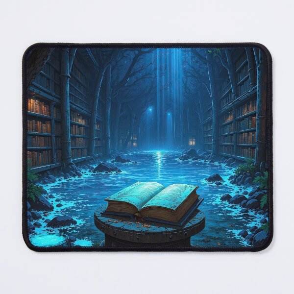 Item preview, Mystical Library Flooded by Moonlight designed and sold by DafGole.