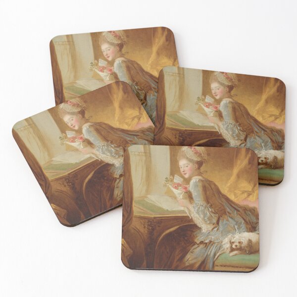 Item preview, Aesthetic and Vintage Painting The Love Letter by Artist Jean Honoré Fragonard 1770 designed and sold by Decor Prints Gallery.