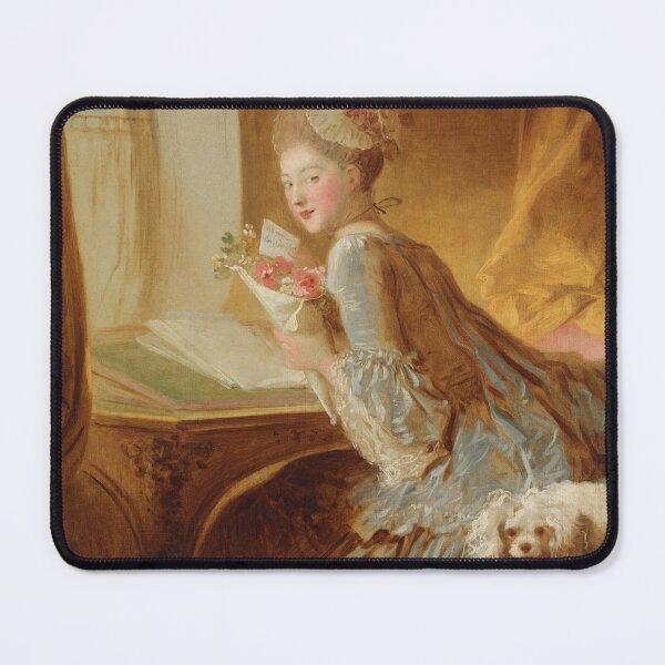 Item preview, Aesthetic and Vintage Painting The Love Letter by Artist Jean Honoré Fragonard 1770 designed and sold by Decor Prints Gallery.