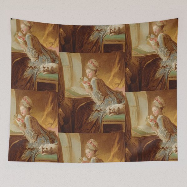 Item preview, Aesthetic and Vintage Painting The Love Letter by Artist Jean Honoré Fragonard 1770 designed and sold by Decor Prints Gallery.