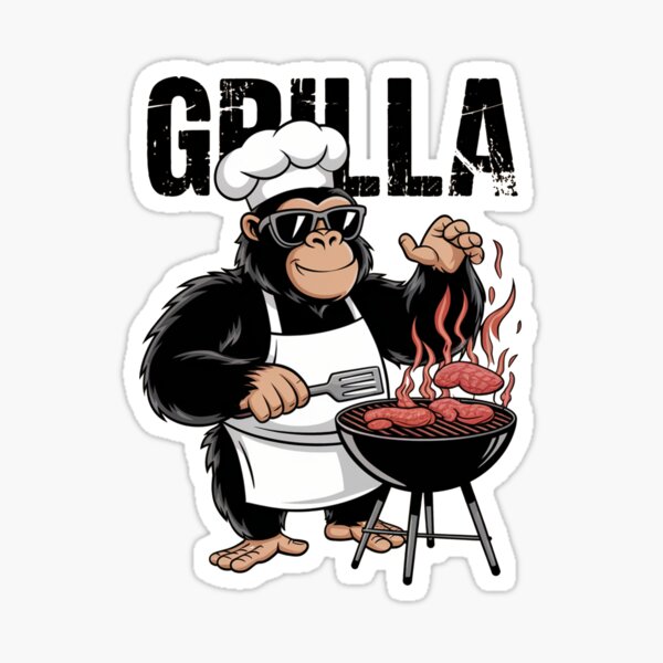 Artikel-Vorschau von Grilla Gorilla BBQ, designt und verkauft von MonkiFlipp.