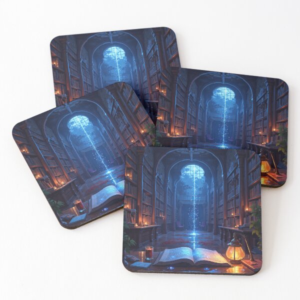 Item preview, Enchanted Library With a Magical Portal designed and sold by DafGole.