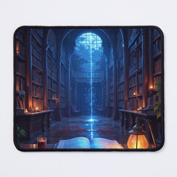 Item preview, Enchanted Library With a Magical Portal designed and sold by DafGole.