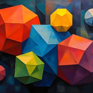 Artwork thumbnail, Abstract geometric solid 3D by pakitro