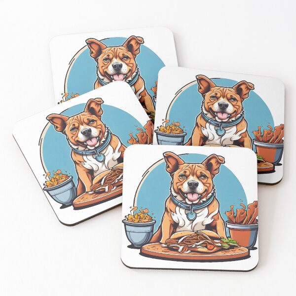 Item preview, cute dog eating Gyros designed and sold by Karaz's Animal Kingdom.