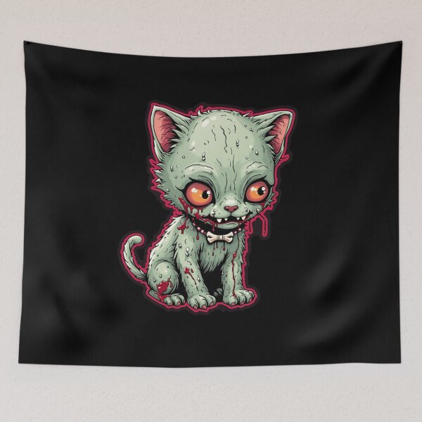 Item preview, Zombie Creepy Cat designed and sold by SignumShop.