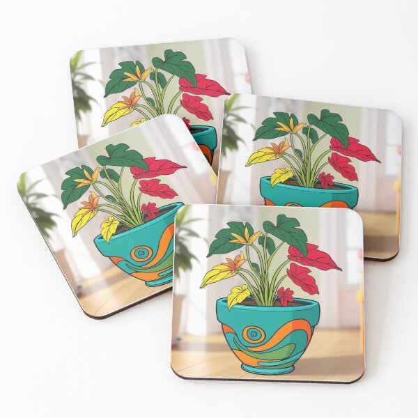 Item preview, Colorful Green Indoor House Plant Round Sticker designed and sold by colorleafz.