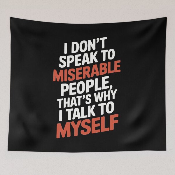 Item preview, I don't speak to Miserable People designed and sold by T-Shirt Garden and Things.
