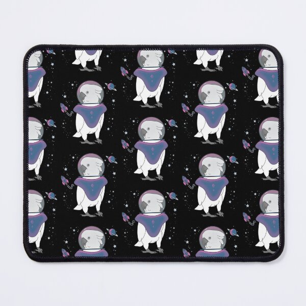 Item preview, Space Birb Astronaut Parrot Captain Umbrella Cockatoo Doodle designed and sold by FandomizedRose.
