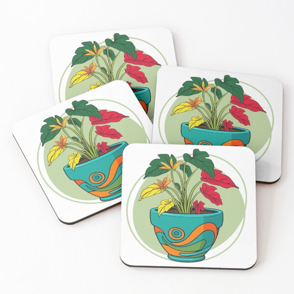 Item preview, Colorful Green Indoor House Plant Round Sticker designed and sold by colorleafz.