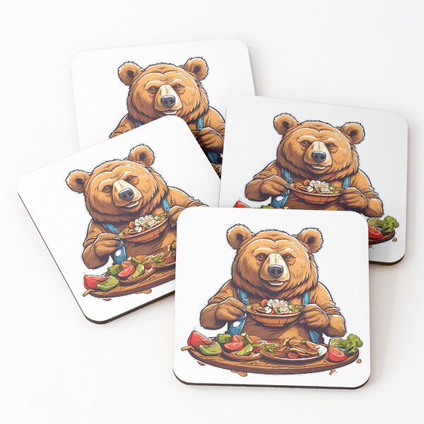 Item preview, cute bear eating Gyros designed and sold by Karaz's Animal Kingdom.