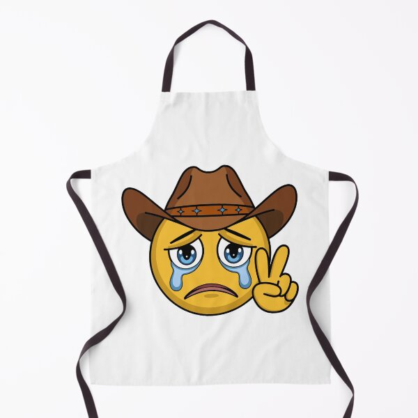 Item preview, Crying Cowboy Emoji designed and sold by LifmusGoDesigns.