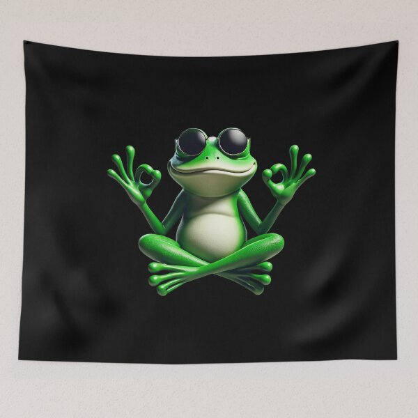 Item preview, Zen Frog – Relax and be awesome designed and sold by ATOTI.
