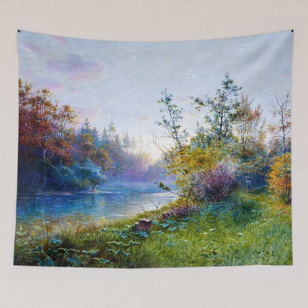 Item preview, Serene Waters – Historic Mill Scene by William Stanley Haseltine designed and sold by HistoryOnWalls.