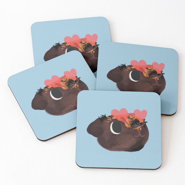 Item preview, Skinny Guinea Pig in Pink Heart Shaped Sunglasses  designed and sold by Lili’s Doodles.