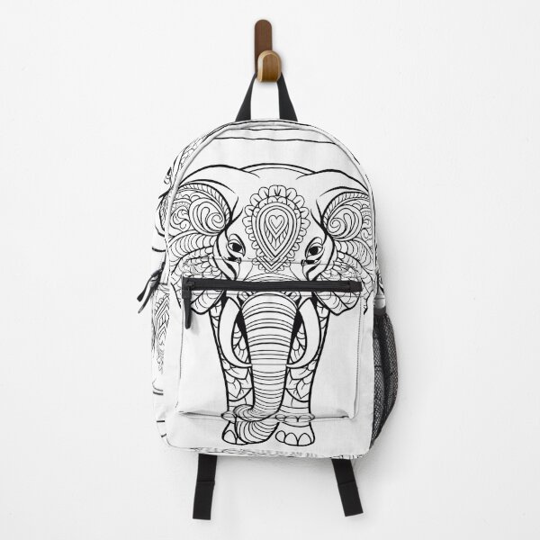 Item preview, Elephant #4 Coloring Page Pattern  designed and sold by DavidColoring.