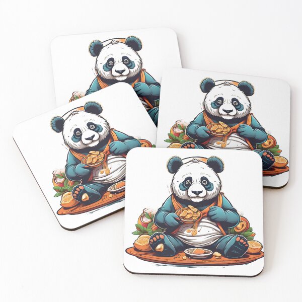 Item preview, cute panda eating Gyros designed and sold by Karaz's Animal Kingdom.
