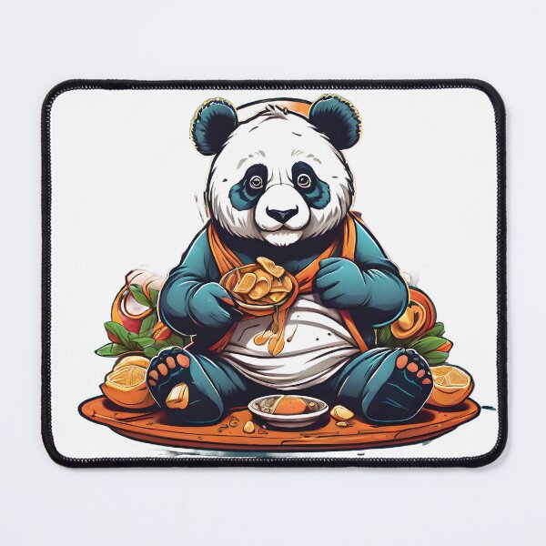 Item preview, cute panda eating Gyros designed and sold by Karaz's Animal Kingdom.