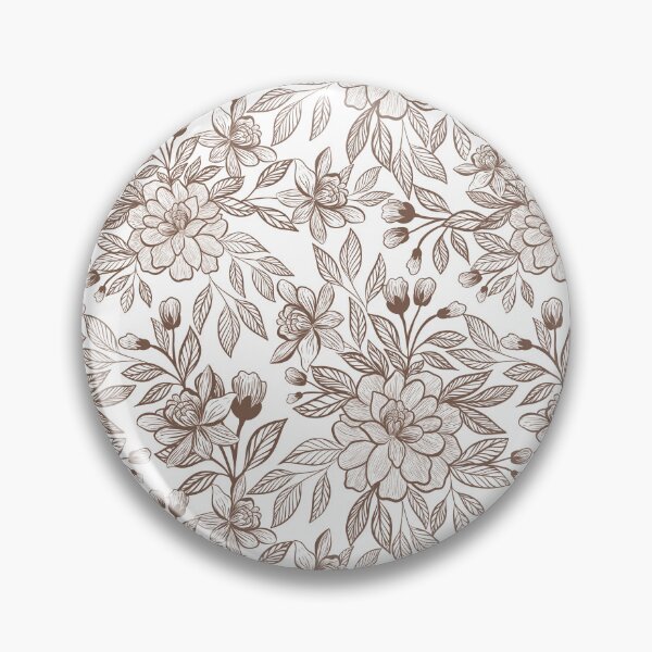 Item preview, Beautiful Mocha Mousse Vintage Floral designed and sold by NdesignTrend.
