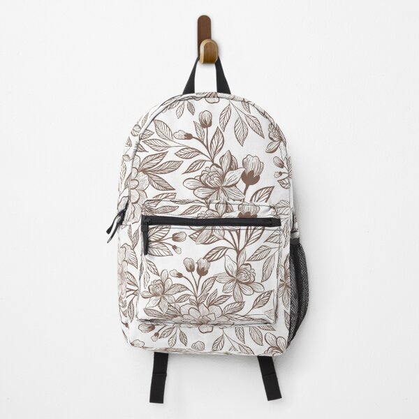 Aperçu de l'œuvre Belle mousse moka à motif floral vintage créée et vendue par NdesignTrend.