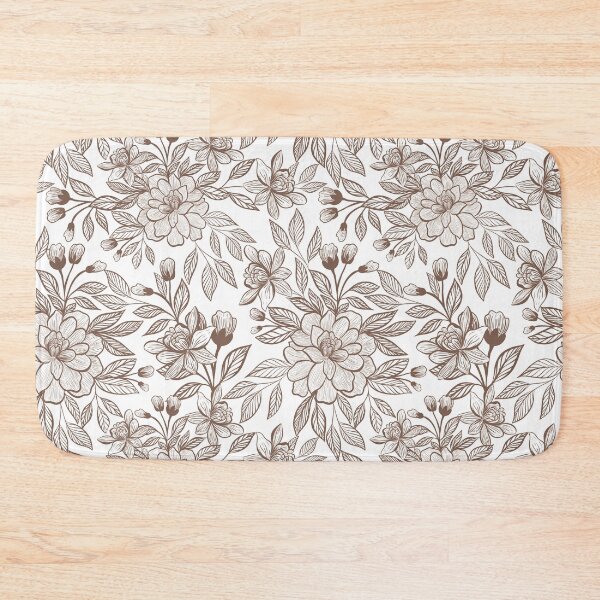 Item preview, Beautiful Mocha Mousse Vintage Floral designed and sold by NdesignTrend.