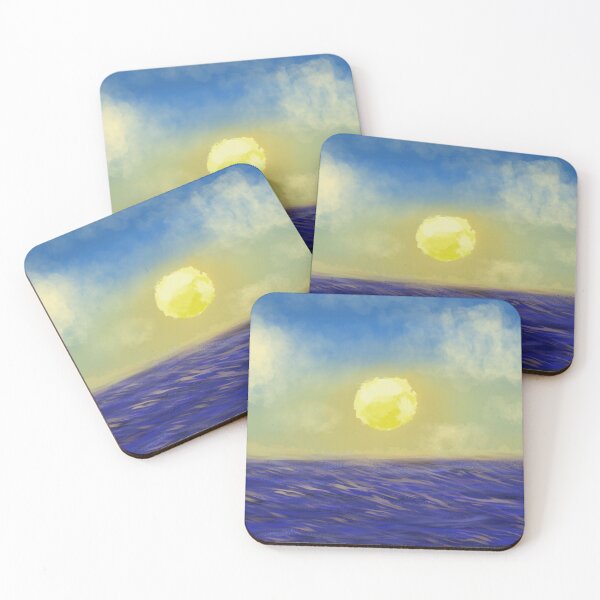 Item preview, Sunrise over ocean waves designed and sold by BeIlasBracelets.