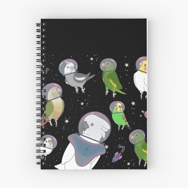 Item preview, Space Birbs Astronaut Parrot Flock designed and sold by FandomizedRose.