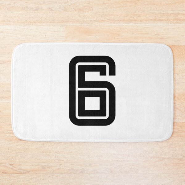 Item preview, No. 6 / Player Number Six / Football Player Number 6 (Black) designed and sold by STUDIO-72.
