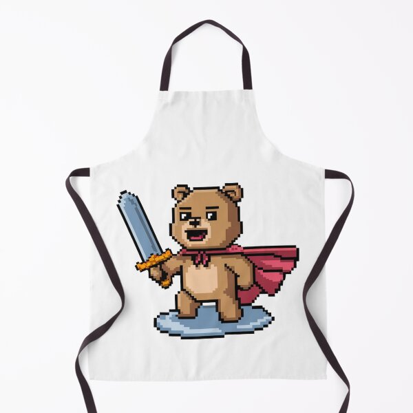 Item preview, Pixel Bear Fighter With Sword designed and sold by MonkiFlipp.