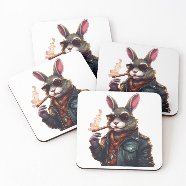 Item preview, Rebel Rabbit: The Coolest Bunny in Town. designed and sold by Sidikhouya.
