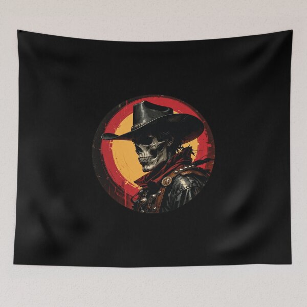 Item preview, hell cowboy, skull cowboy, cowboy skull, wild west, cowboy from hell, cowboy warior designed and sold by SavageLegion.