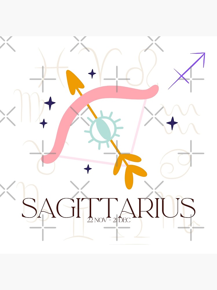 Thumbnail 4 of 4, Pillow, Sagittarius Zodiac designed and sold by Printastic8Shop.