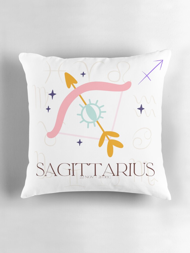 Thumbnail 3 of 4, Pillow, Sagittarius Zodiac designed and sold by Printastic8Shop.