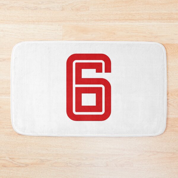 Item preview, No. 6 / Player Number Six / Football Player Number 6 (Red) designed and sold by STUDIO-72.