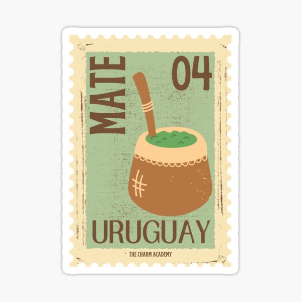 Vista previa del artículo con la obra «Mate Uruguayo Estampilla», diseñado y vendido por thecharmacademy.