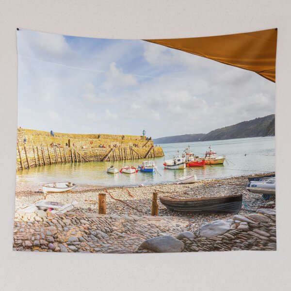 Item preview, Clovelly Harbour Fishing Boats And Harbour, North Devon, England designed and sold by Paul Thompson Photography.