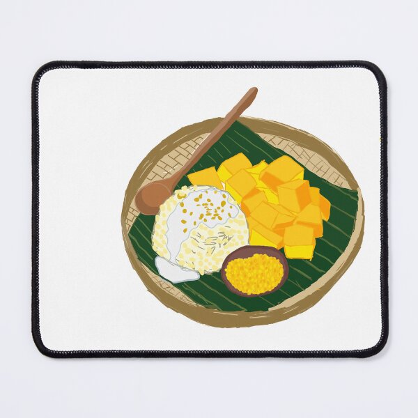 Aperçu de l'œuvre Riz gluant à la mangue, dessert thaï créée et vendue par NotJoyEveryday.