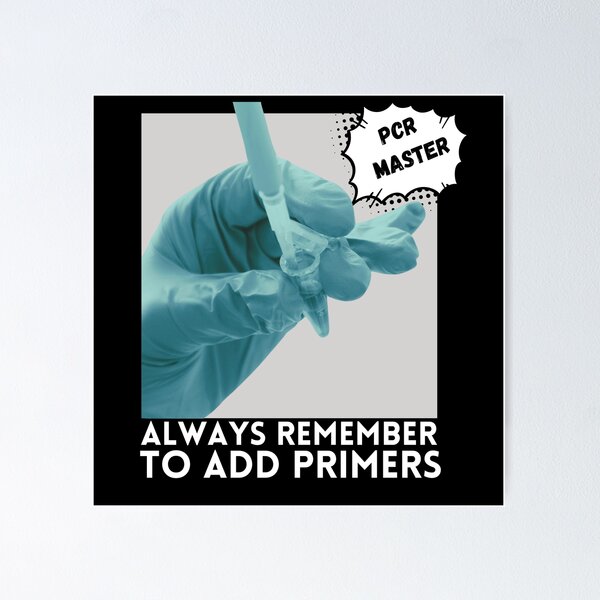 Item preview, PCR master always remember to add primers (white) designed and sold by MySciPic.