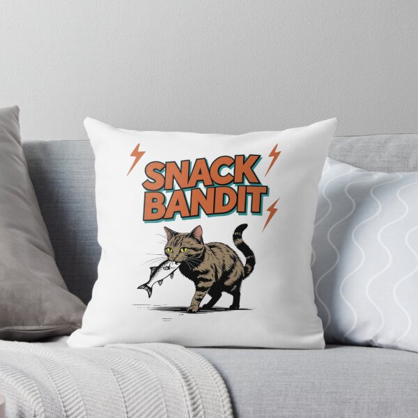 Item preview, "Snack Bandit" - Funny Cat Design designed and sold by Furry Paw  Prints.