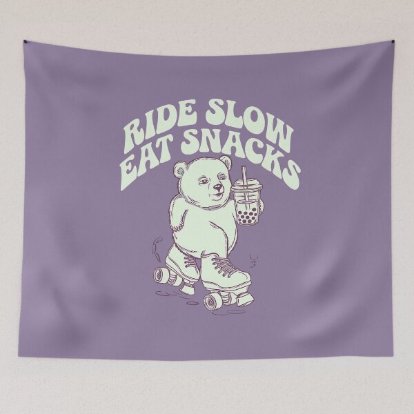Item preview, Ride Slow Eat Snacks, Funny Gift for Streetwear Lovers designed and sold by MikeKart.