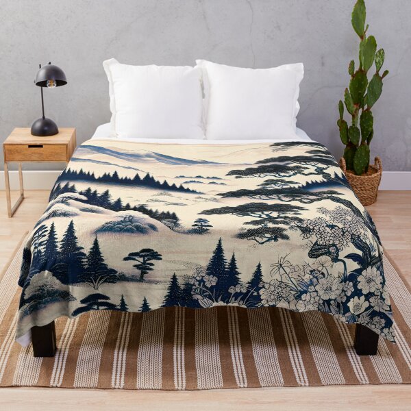 Item preview, Natural Landscape - Vintage Japanese Illustration Style designed and sold by chromavibes-art.