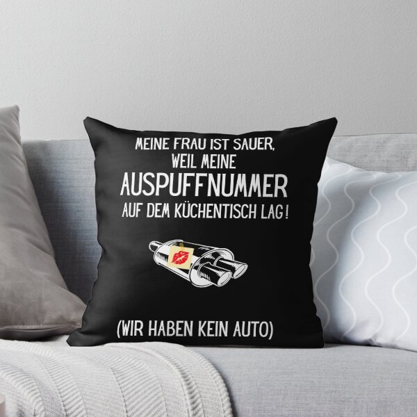 Artikel-Vorschau von Meine Frau ist sauer, weil meine Auspuffnummer auf dem Küchentisch lag (wir haben kein Auto) | Wortspiel Auspuff Puff Bordell Laufhaus Deutsch Humor Meme Shirt, designt und verkauft von ManuelMuse.