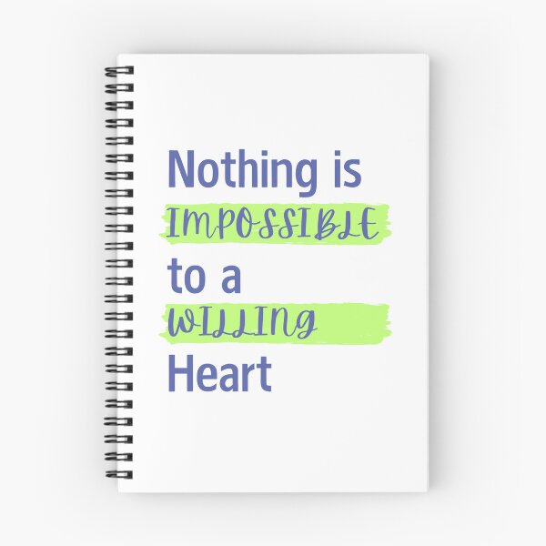Item preview, Nothing is Imposible to a Willing Heart designed and sold by Lucky Arts With Love.