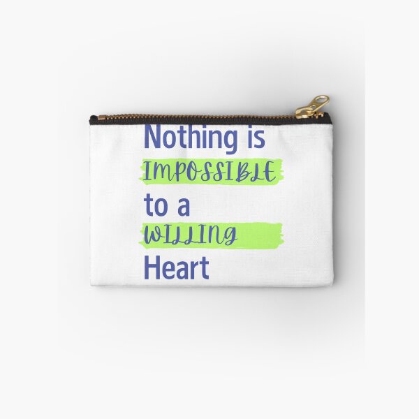 Item preview, Nothing is Imposible to a Willing Heart designed and sold by Lucky Arts With Love.